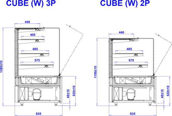 Cukrárenská Vitrína CUBE W - Image 2