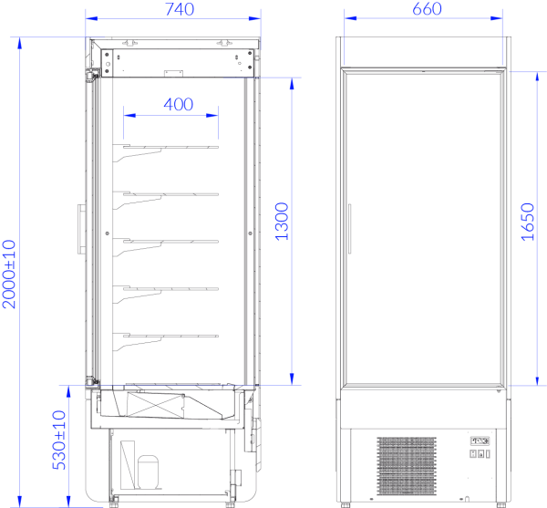 Cukrárenská vitrína Inova T INN-T74 - Image 2