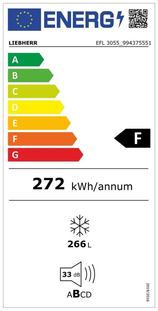 Truhlicová mraznička LIEBHERR EFL 3055, 266 L záruka 3 roky - Image 2